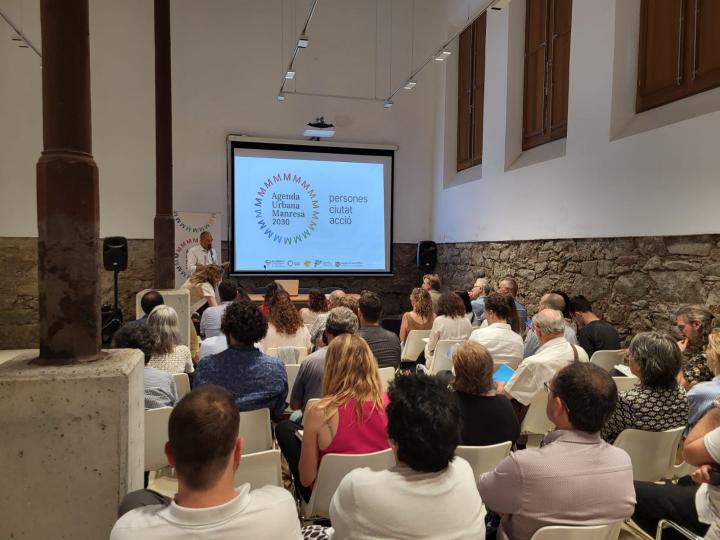 Moment de l'acte de presentació al Museu del Barroc de Catalunya